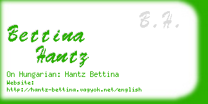 bettina hantz business card
